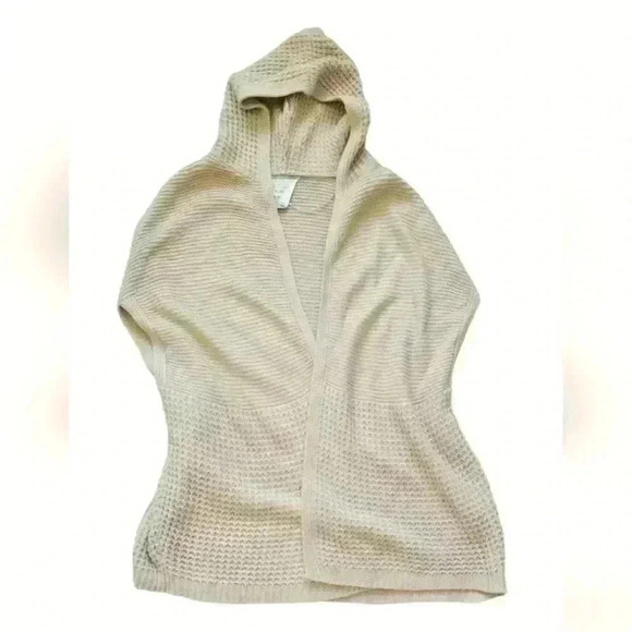California moonrise open knit cardigan poncho style hoodie size xs - Picture 8 of 9